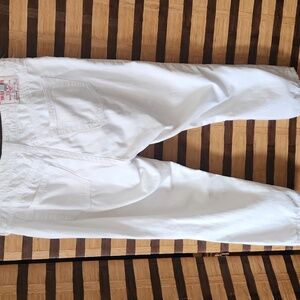 True Religion beachy capri jeans